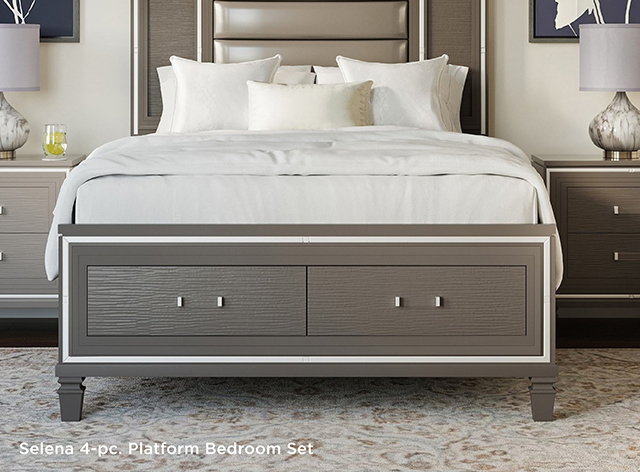 Selena 4-pc. Platform Bedroom Set
