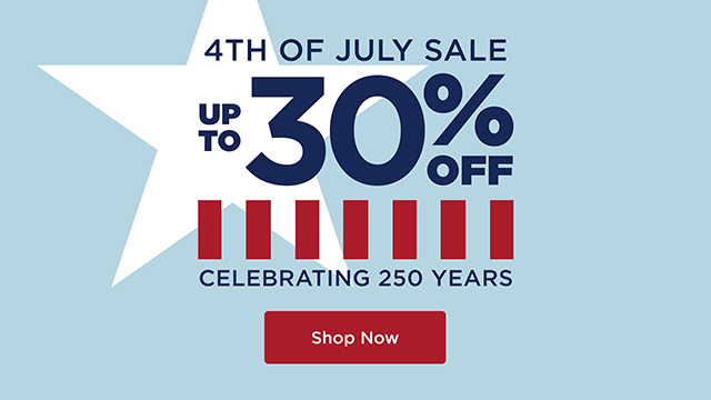 4th Of July Sale - Up To 30% Off - Shop Now