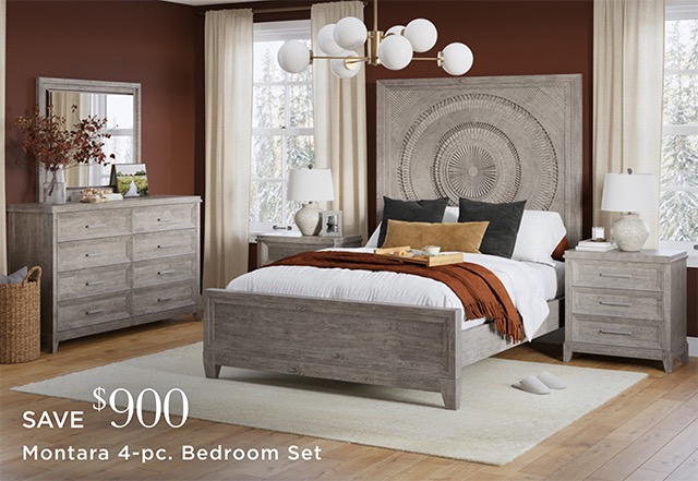 Save $900 - Montara 4-pc. Bedroom Set