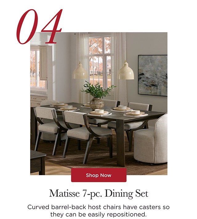 04 - Matisse 7-pc. Dining Set - Shop Now