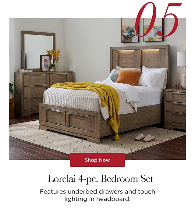 05 - Lorelai 4-pc. Bedroom Set - Shop Now