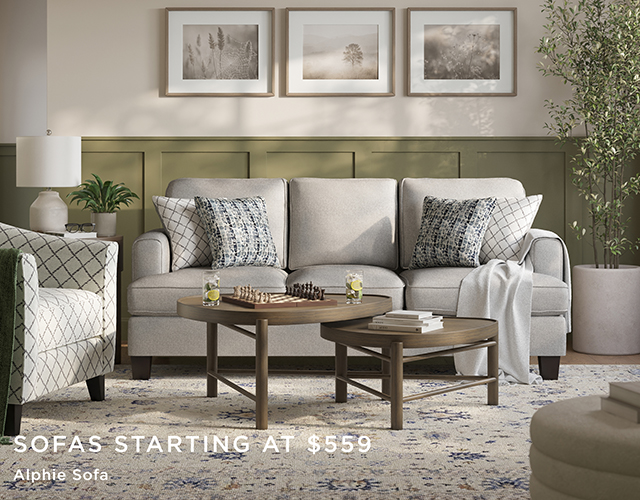 Sofas Starting at $559  - Alphie Sofa