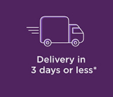 Delivery in 3 days or less*