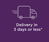 Delivery in 3 days or less*