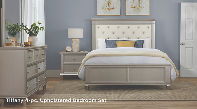 Tiffany 4-pc. Upholstered Bedroom Set