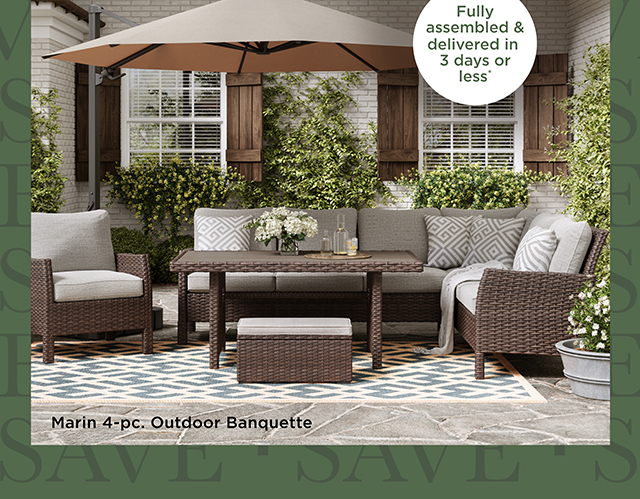 Marin 4-pc. Outdoor Banquette
