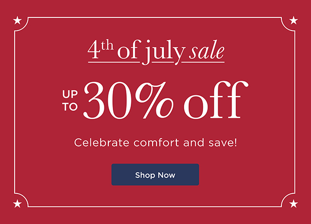 4th of July Sale - Up to 30% Off - Shop Now