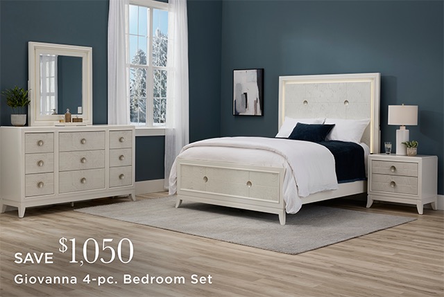 Save $1,050 - Giovanna 4-pc. Bedroom Set