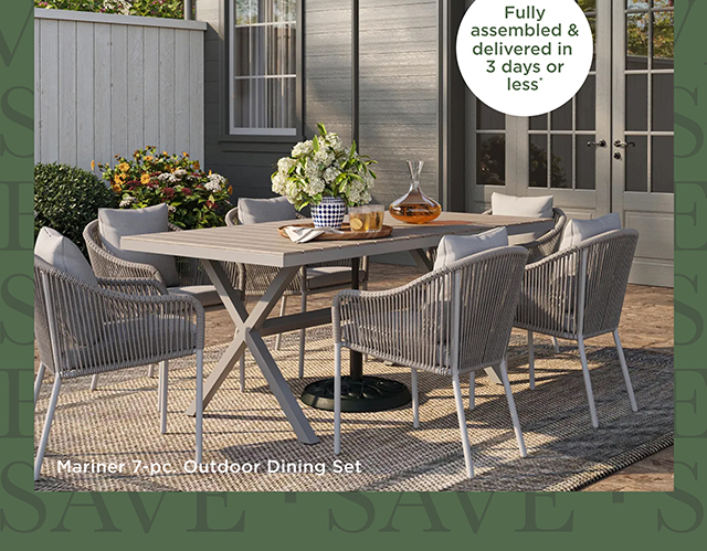Mariner 7-pc. Outdoor Dining Set
