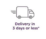 Delivery in 3 days or less*