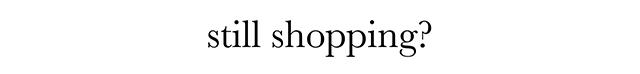 Still Shopping