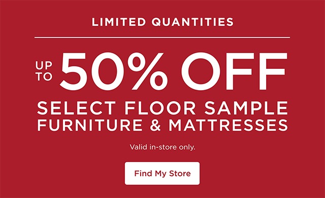 Up to 50% Off Select Floor Sample - Find My Store