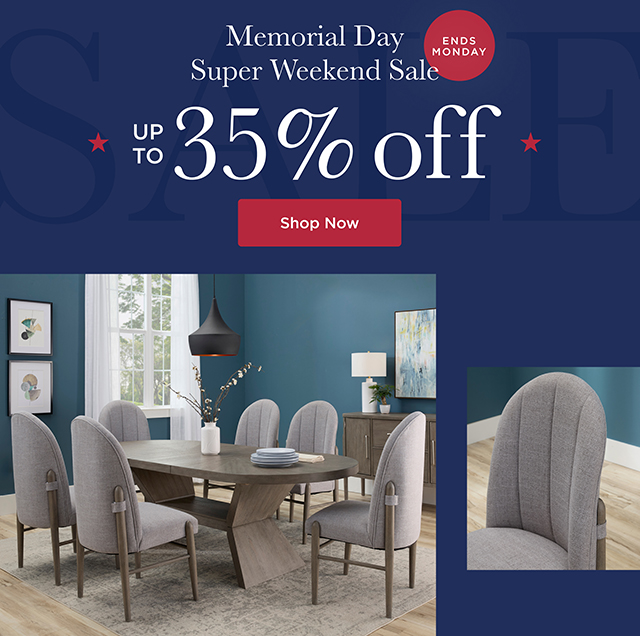 Memorial Day Super Weekend Sale - Up to 35% Off - Shop Now