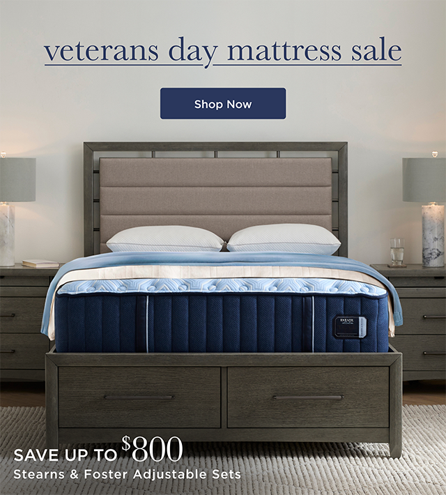 Veterans Day Mattress Sale / Stearns & Foster Adjustable Sets - Save Up To $800 - Shop Now