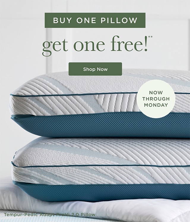 Buy One Pillow Get One Free!** - Shop Now