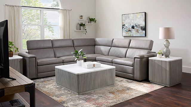 View Living Room - Featuring: Finnegan 3-pc. Power Reclining Sectional
