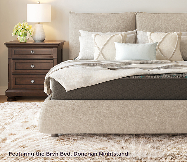 Featuring the Bryn Bed, Donegan Nightstand