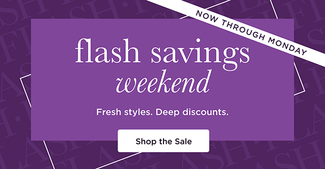 Flash Savings Weekend