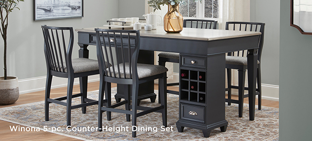 Winona 5-pc Counter-Height Dining Set - Shop Now