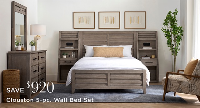 Clouston 5-pc. Wall Bed Set - Save $920