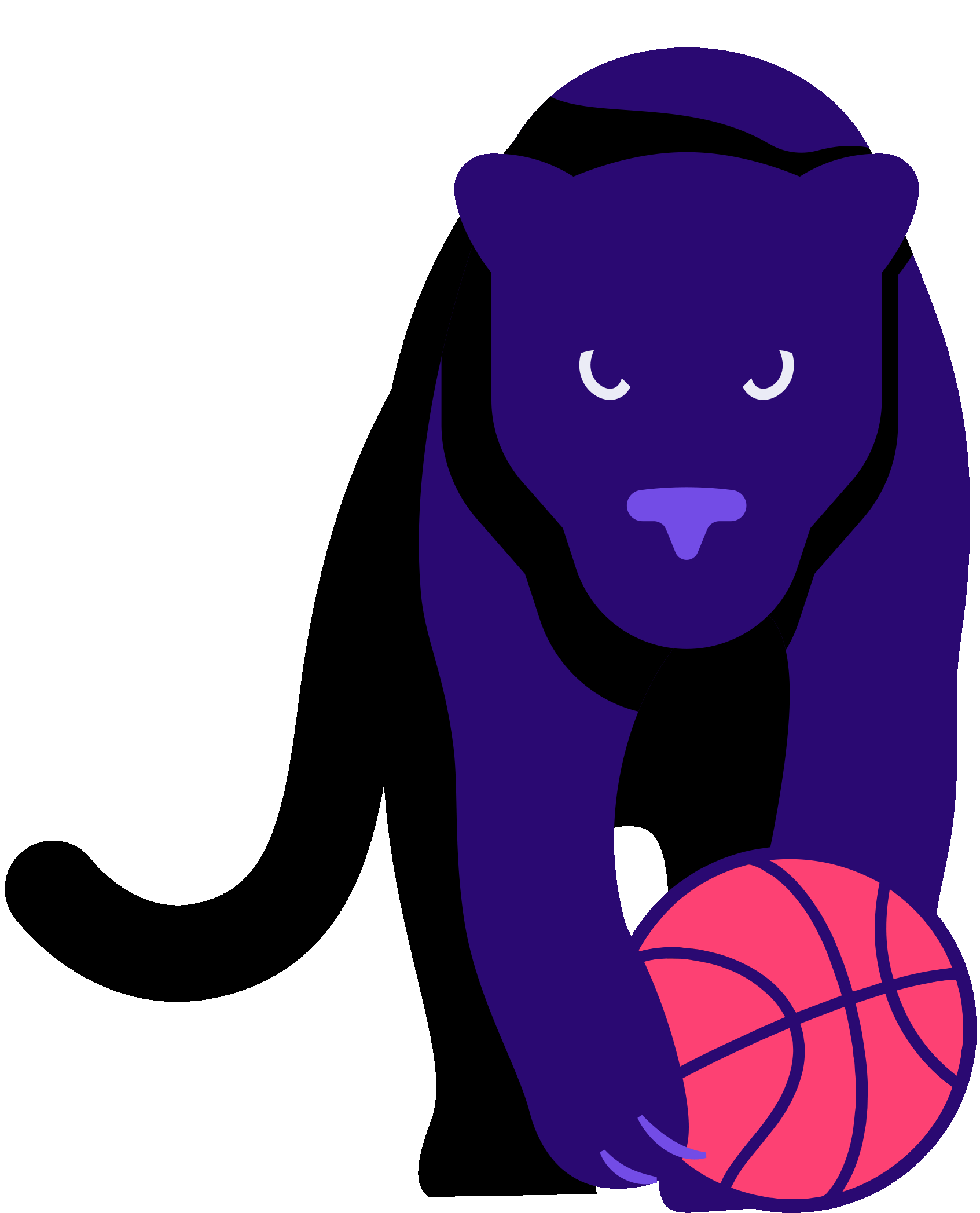 Nitecrawler Panther with basketball