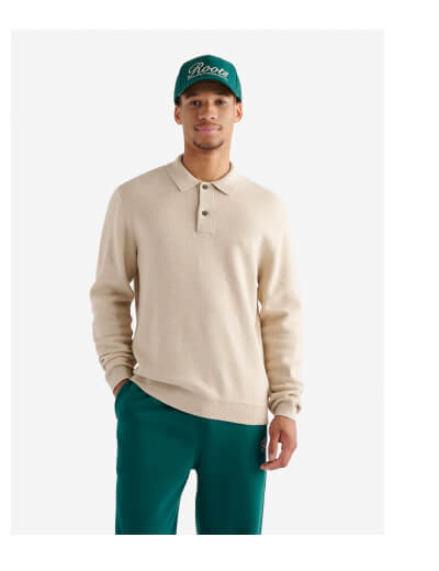 Severn Long Sleeve Sweater Polo