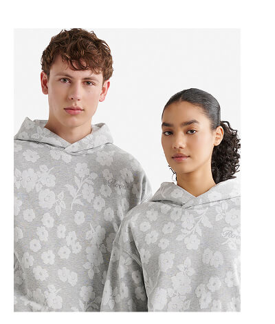 Floral Jaquard Hoodie