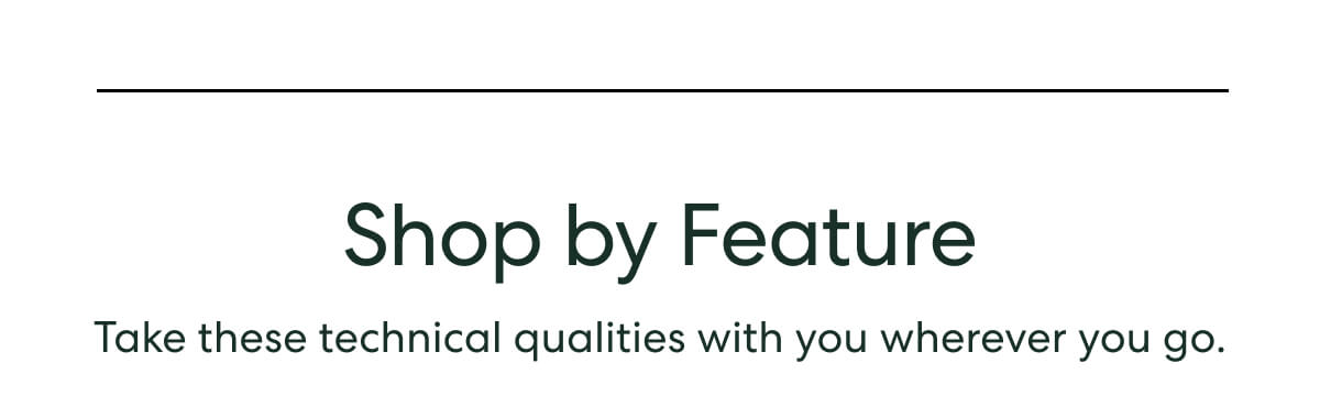 Shop by Feature