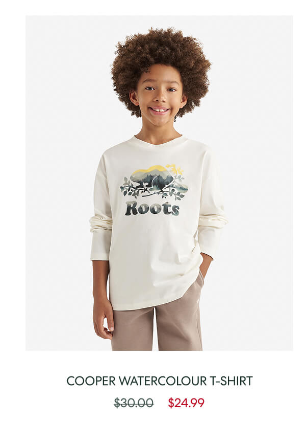 Kids Organic Cooper Watercolour T-Shirt