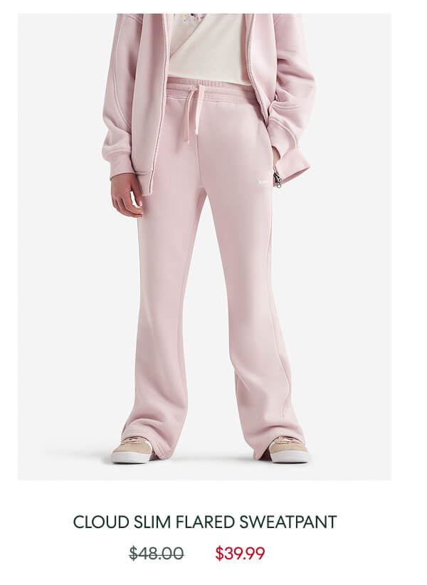 Girls Cloud Slim Flared Sweatpant