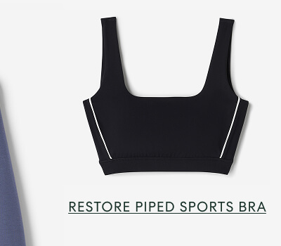 Restore Stretch Piped Sports Bra