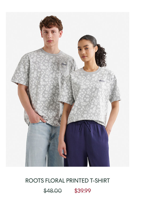 Roots Floral Printed T-Shirt