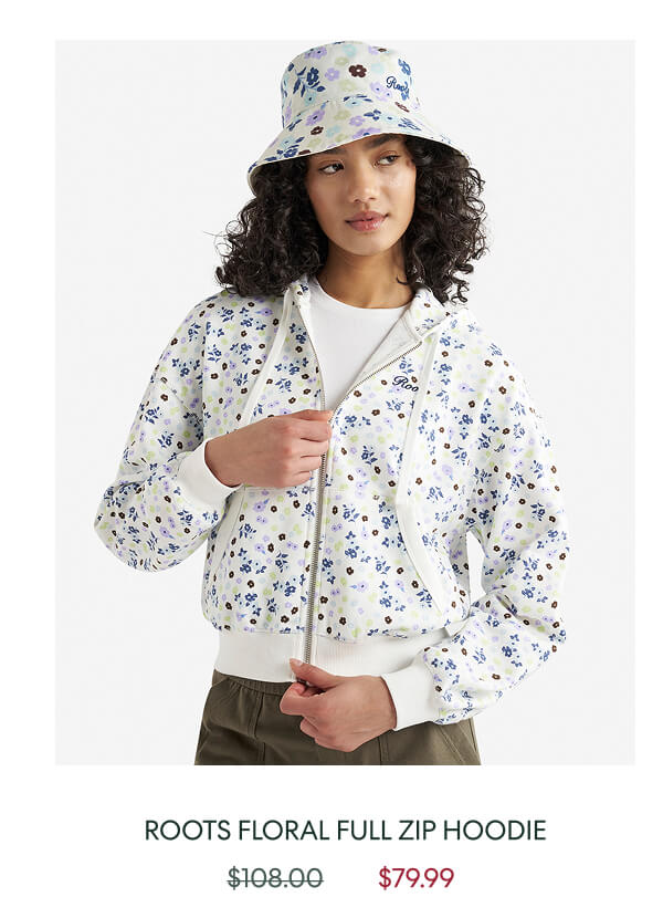 Roots Floral Full Zip Hoodie