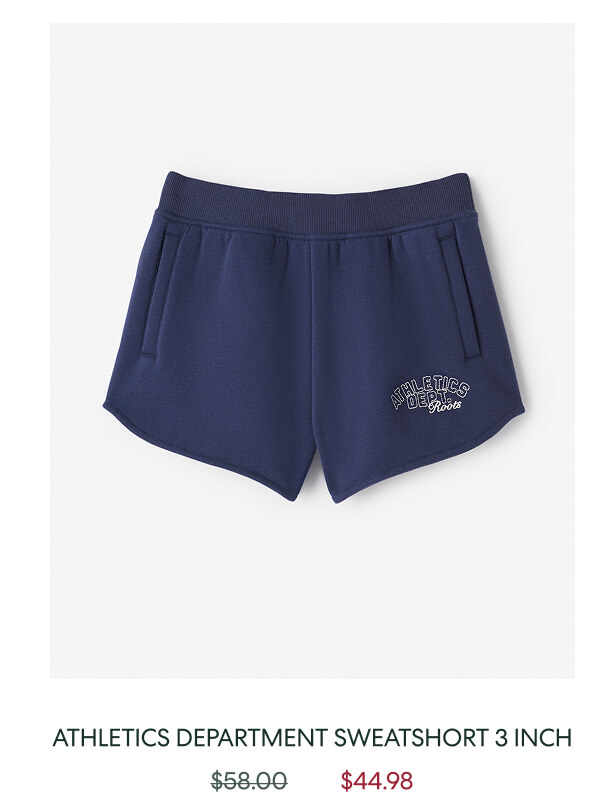 Athletics Department Sweatshort 3 Inch