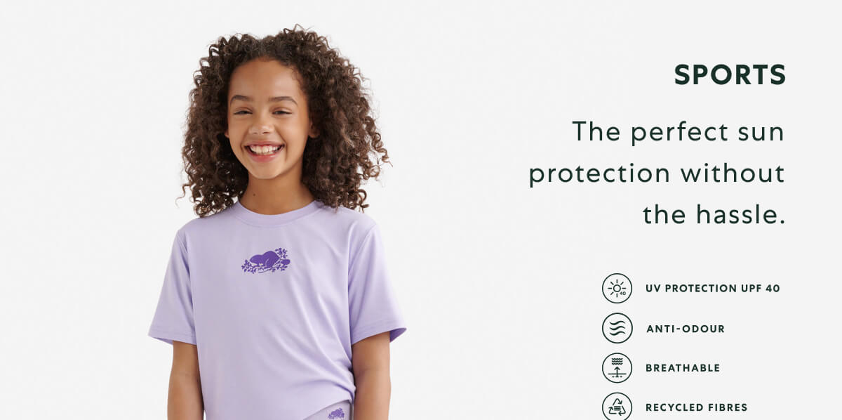 SPORTS  -  The perfect sun protection without the hassle.  -  Kids Renew Cooper Remix T-Shirt