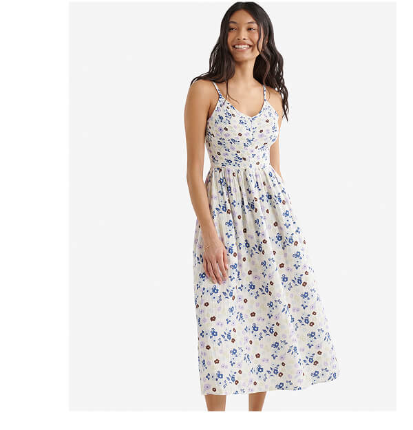 Isla Cotton Gauze Smocked Dress