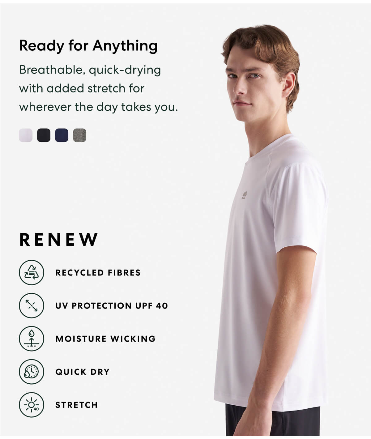 Renew Knit Short Sleeve Top