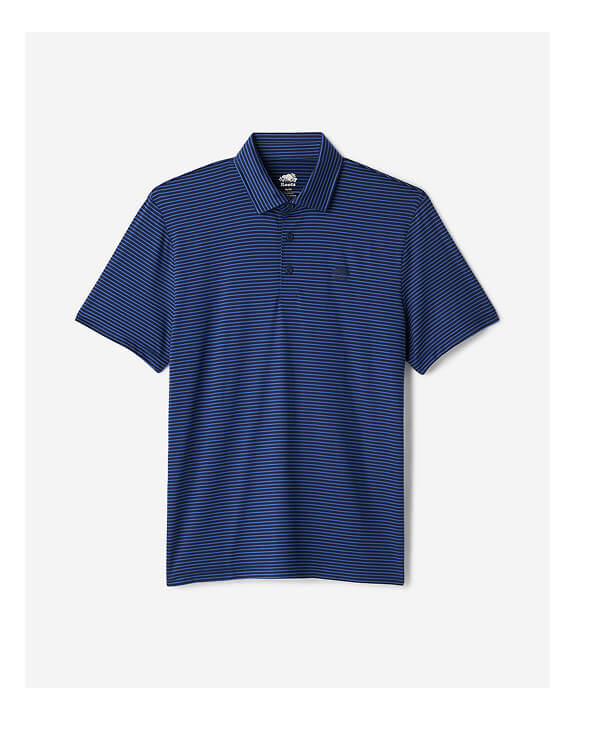 Renew Knit Striped Polo