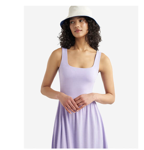 Renew Knit Square Neck Dress