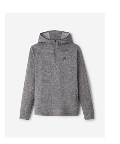 Active Textured Half Zip Hoodie