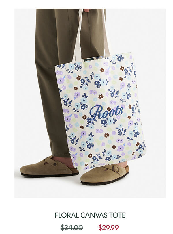  Floral Canvas Tote