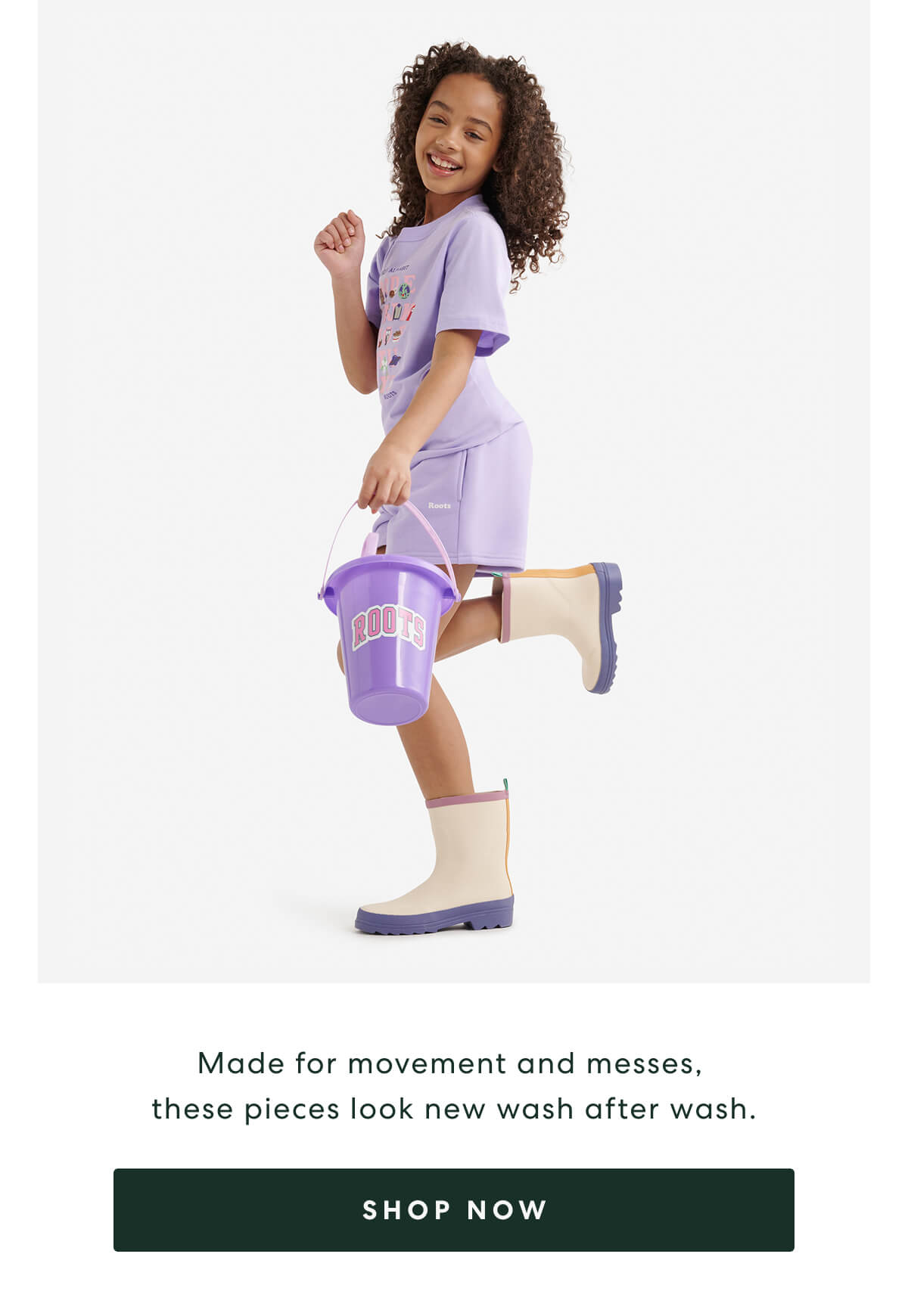 Made for movement and messes, these pieces look new wash after wash.