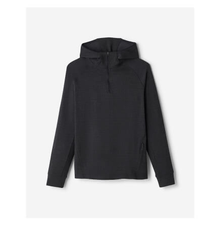 Active Textured Half Zip Hoodie