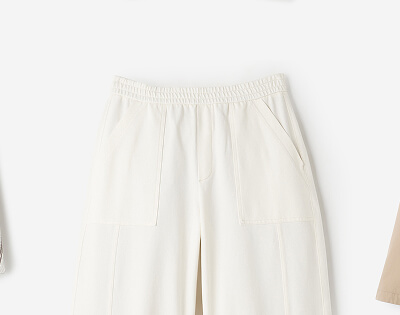 Welland Knit Twill Barrel Pant