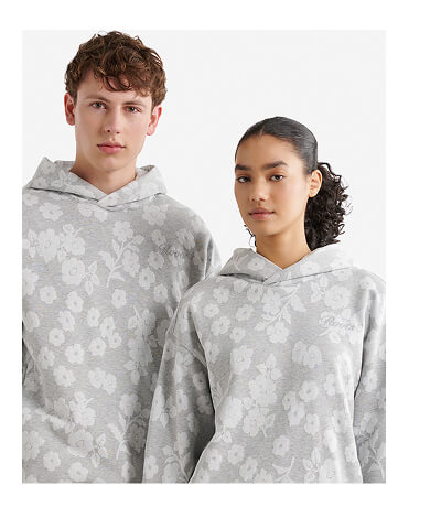 Floral Jaquard Hoodie