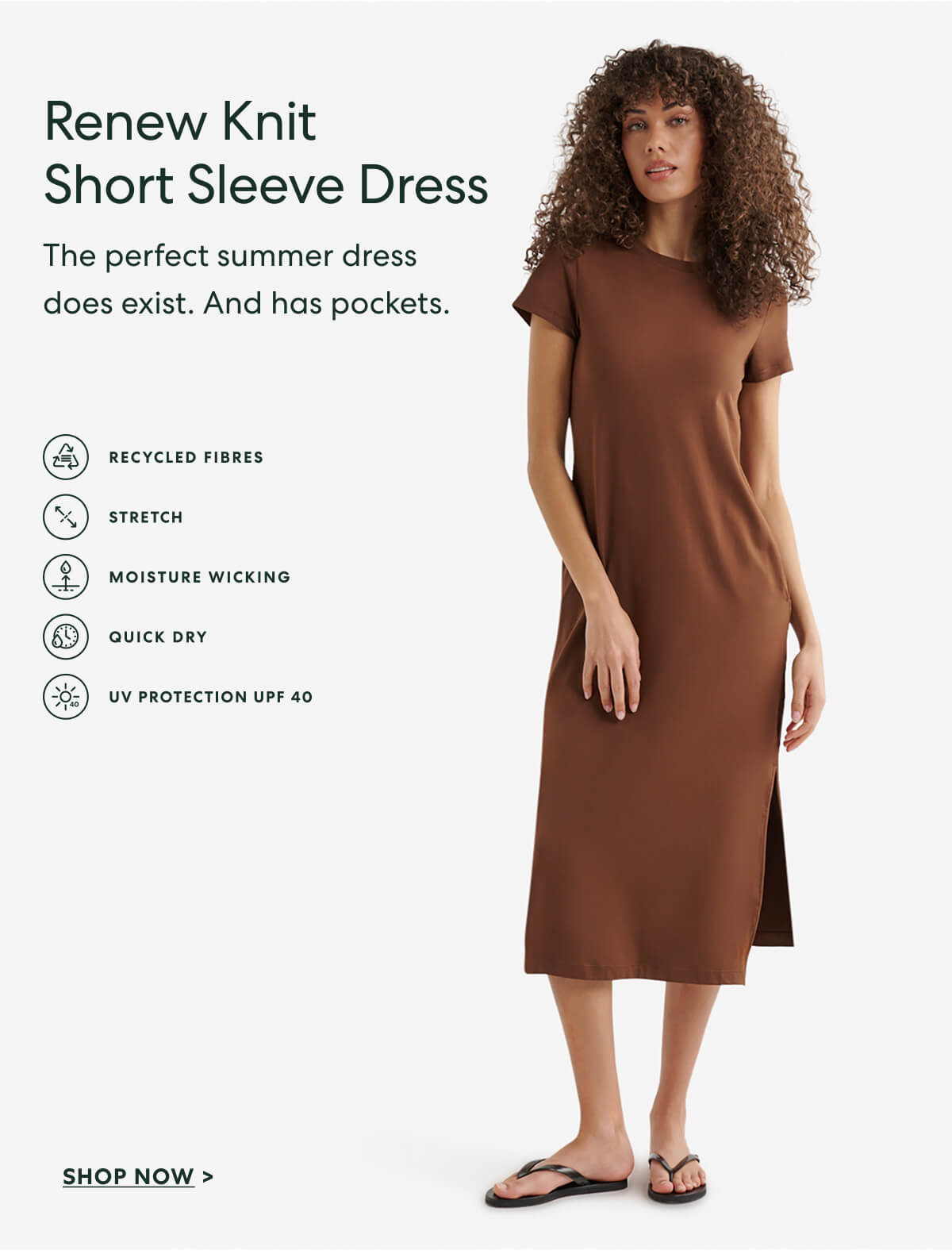 Renew Knit Short Sleeve Dress