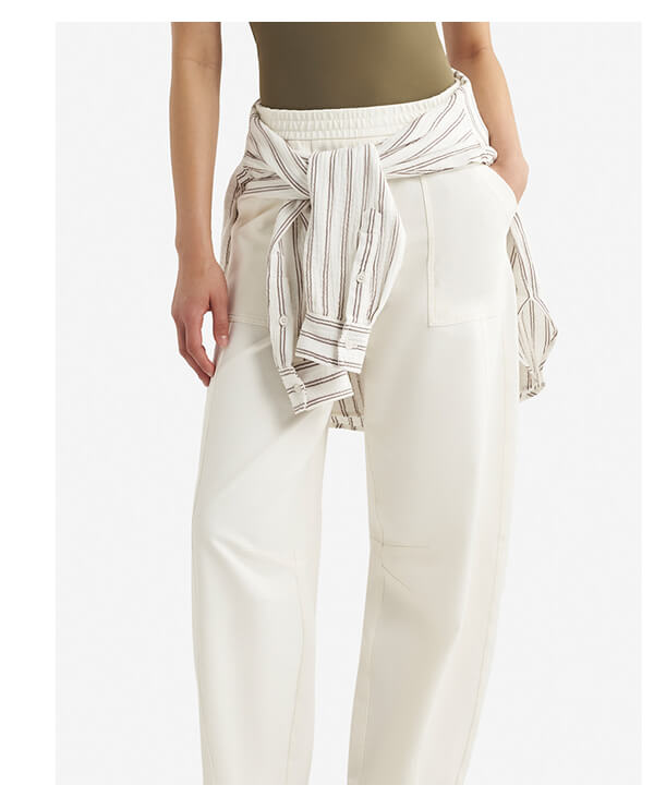 Welland Knit Twill Barrel Pant