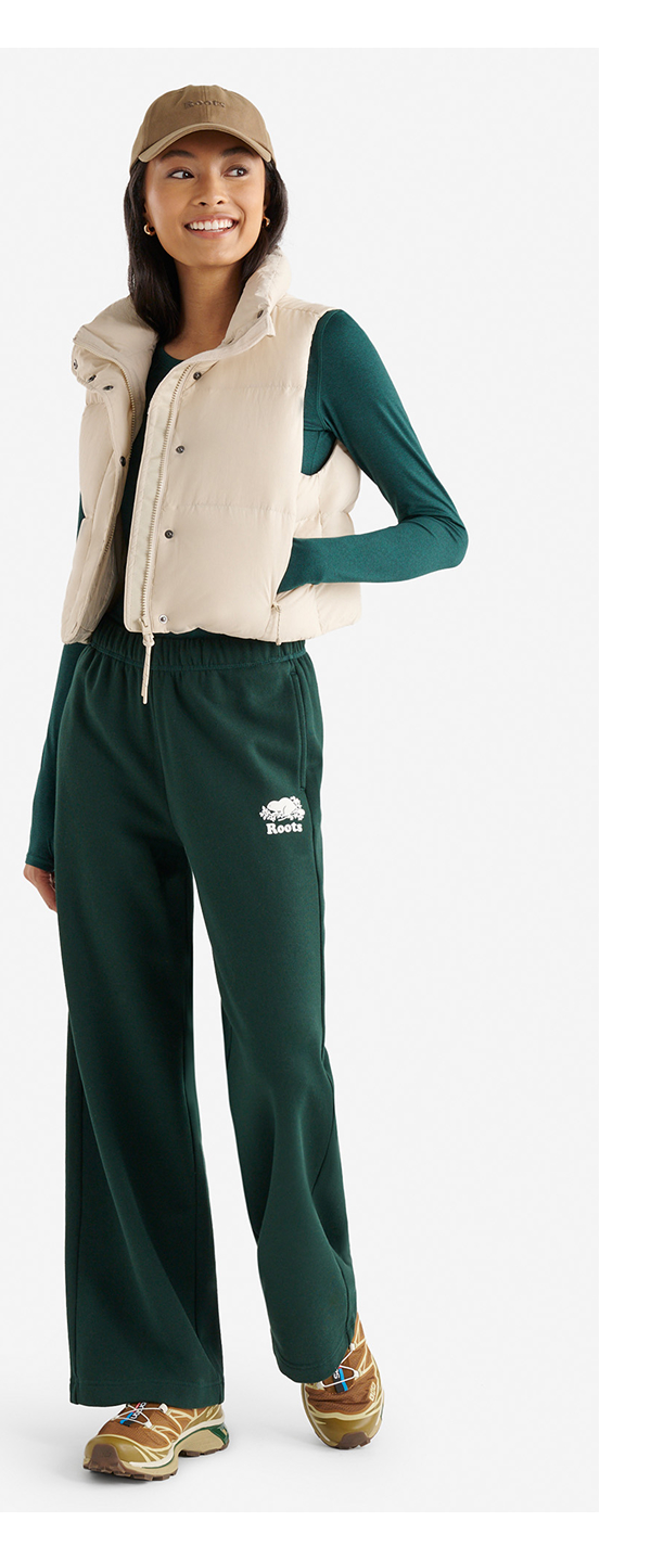 Organic Cooper Wide Leg Sweatpant