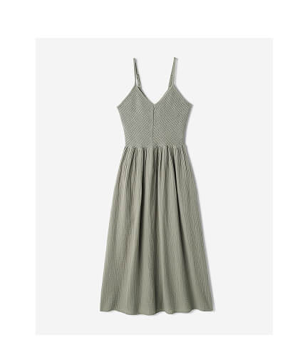 Isla Cotton Gauze Smocked Dress