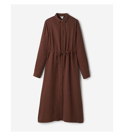 Isla Cotton Gauze Shirt Dress